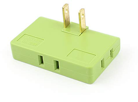 Aexit Prise de courant souple électrique 250 V 10A à 3 sorties, Prise de courant verte (a9a2806e3ddbf012b6a2f43abac2ab09)