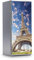 Kühlschrank Möbelfolie I Dekoraufkleber für Kühlschrankfront - Bedruckte Klebe-Folie abwaschbar I Klebefolie Küche - Design: La Tour Eiffel
