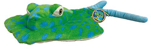 EcoBuddiez - Stachelrochen von Deluxebase. Kleines 38cm weiches Plüschtier aus recycelten Plastikflaschen. Umweltfreundliches kuscheliges Geschenk für Kinder und süß Stofftier für Kleinkinder.