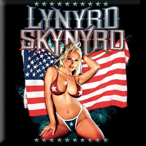 Lynyrd Skynyrd Kühlschrankmagnet: Amerikanische Flagge
