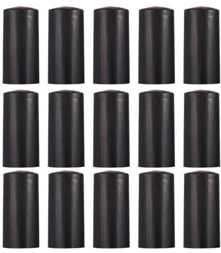 STOBOK 100pcs PVC Heat Shrink Capsules Wine Bottle Seal Capsules Wine Shrink Wrap Cap for Wine Cellars Bottle