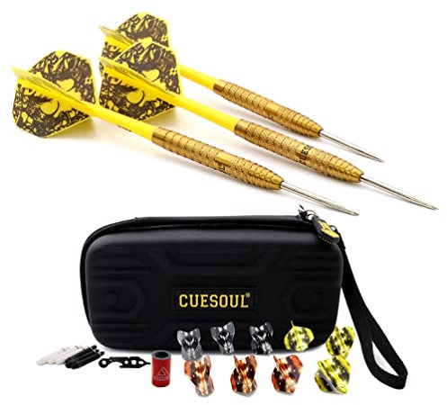 CUESOUL Big Beast 90% 26g Steel Tip Tungsten Dart Set mit Dart Case