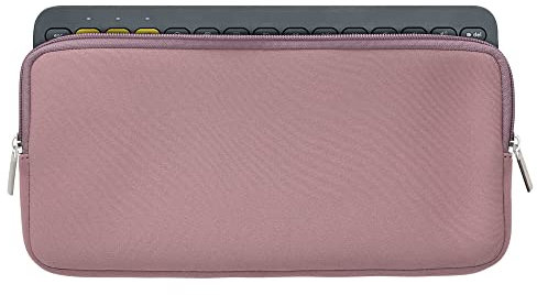 kwmobile Housse de Protection Compatible avec Clavier Logitech K380 - Sacoche pour Clavier sans Fil en néoprène Rose foncé