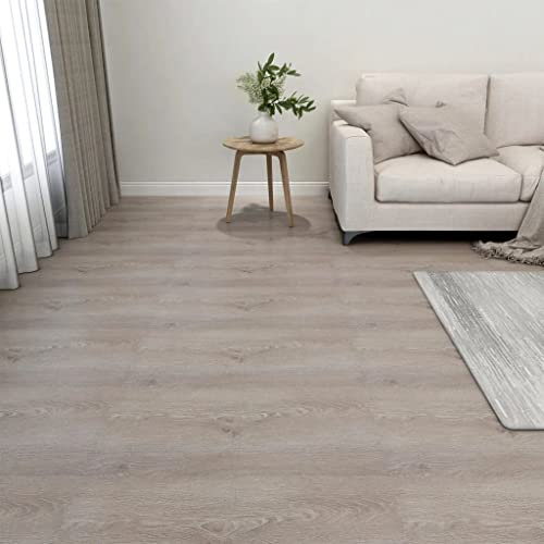 vidaXL PVC-Fliesen Selbstklebend 20 Stk. 1,86 m² Taupe