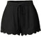 Haiorziyou Yoga Shorts Damen Kurz Sexy Shorts Sommer Elegant Freizeitshorts Spitze Seilbindung GroßE GrößE Stoffhose Tunnelzug Elastische Lose Fit Sport Shorts Hosen Leggings Hosen Sport Shorts