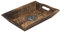 Diko.style® - Bandeja Vaciabolsillos Recibidor Madera Decorativa - Estilo Oriental con budas Decorativos, Elefante Suerte y más a Elegir Porta Chaves -24X15,5X4,6 cm (Yin YAN)