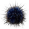 styleBREAKER Kunstfell Bommel für Mützen und Beanies, Fake Fur, Winter Fellbommel 04024161, Farbe:Blau-Schwarz