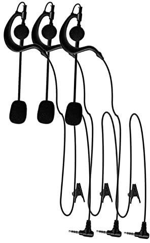 GaiRen Schiedsrichter-Headset, Ohrbügel Kopfhörer Ohrhörer für V6 V4 Fußball Fußball Trainer Intercom Radio (3 Stück)