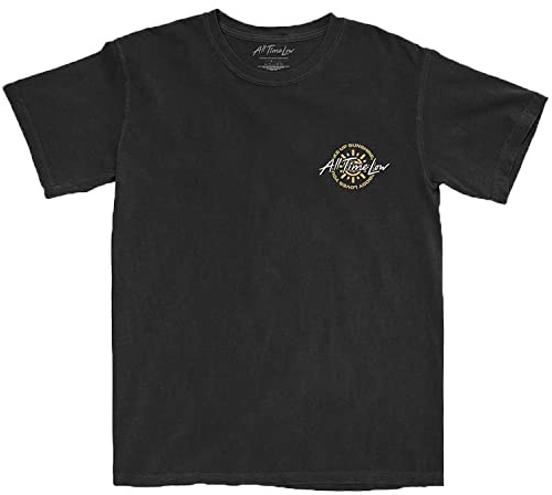 All Time Low T Shirt Wake Up Sunshine Track List Official Unisex Black XL