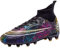 Csgkag Scarpe da Calcio Uomo Professionale High Top Spikes Sportivo All'aperto Scarpe da Allenamento Scarpe da Calcetto Unisex,Nero,EU44