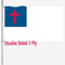 Christliche Flagge, 3-lagig, Christentum, Kreuz, Kirche, Jesus, Glaube, Flagge, 7,6 x 12,7 cm, für Außenbereich, doppelseitig, 240D, 100 % Polyesterfaser, lebendige Farben, katholische Flagge mit 2