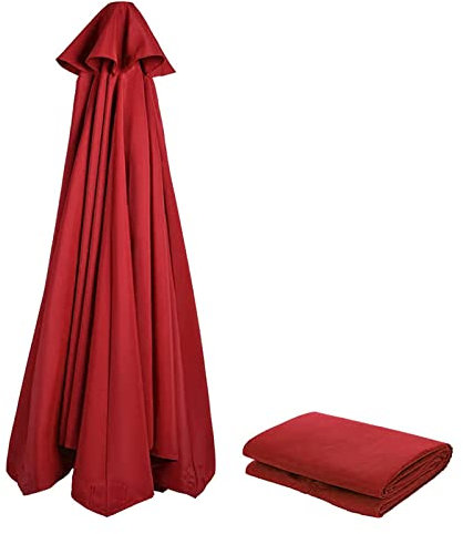 NAFGQIY Toile Parasol 8 Baleines/6 Baleines 3M ImperméAble RéSistant Aux Taches Housse De Rechange Pour Parasol De Table, Jardin, Plage De Sable, Pour Balcon, Terrasse, Zone Herbe