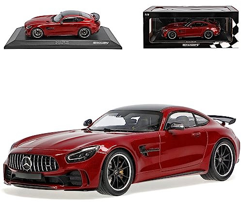 alles-meine.de GmbH Mercedes-B AMG GT R Coupe Rot Metallic 2014-2022 1/18 Minichamps Modell Auto mit individiuellem Wunschkennzeichen