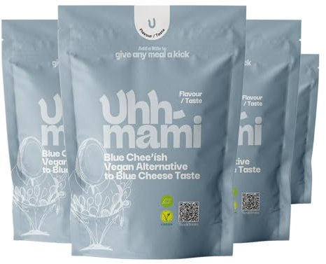 Blue Cheese’ish by UHHMAMI - Plant-Based, Cheesy Vegan Cheese Seasoning 4x40g - Made by Michelin Chef
