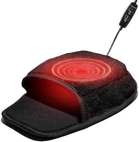 USB Heated Mouse Pad - USB Hand Warmer Mouse Pad For Home Offices, Heated Computer Mousepad Hand Warmer, Plush Heating Mousepad With Wristguard, Winter Heating Mouses Mat For Computer Laptop