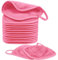 Nineigh 15 Stück Abschminktücher Waschbar, 15 x 15 cm Abschminktuch aus Mikrofaser Wiederverwendbare Abschminkpads Waschbar, Mikrofaser Gesichtsreinigungstuch für Daily Travel Erase Cosmetic, Rosa