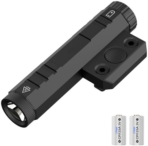 DARKFANG 1450 lumens mlok lampe de poche tactique avec instantané/stroboscopique mode outil extérieur lumière