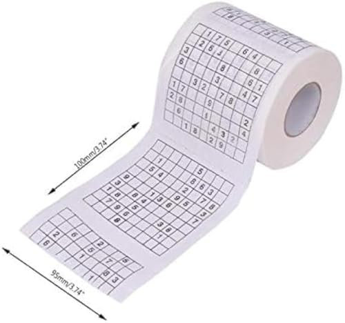 Sudoku Game, Toilet Paper, Games, Roll, Paper Towel, Tenacity, Durable, Fun, Printed Toilet Paper, Household Cleaning Tools, Useful and Practical Toilet Tissues Home Care and Cleaning