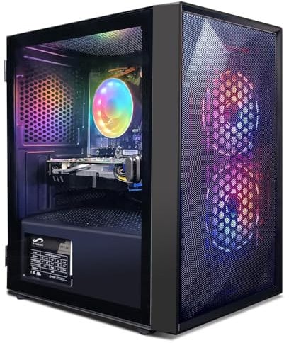 STGsivir Basic Gaming PC, Intel Core i5 bis zu 3.7 GHz, AMD Radeon R9 370 4GB GDDR5,16GB RAM, 512GB SSD, 600M WLAN, BT 5.0, W10H64, Gamer PC Computer Desktop