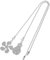 WOONEKY 2 Pcs Pull Chain Light Extension for Ceiling Fans and Bathroom Lights Cord with Decorative Bead Design for Easy of Ceiling Fixtures and Pendant Lights