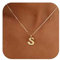 Halora Bubble Letter Necklace Gold Balloon Initial S Necklace Kette Mit Buchstaben Halskette Anhänger Buchstabenkette Damen