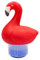 JUCHRZEY Flotador de Cloro de Flamenco con energía Solar con luz Flotador de Cloro para Piscina Clorador Flotante de Flamenco para de Piscina