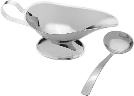 Towle Living Stainless Steel Set, Ladle, Gravy Boat with Pour Spout, 8 Ounce