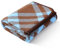 ACUSHLA Merino 58% Wolldecke Decke Kuscheldecke Große Super Soft Sofadecke Wohndecke Tagesdecke Bettüberwurf Warme Gehäkelte Winter Blanket (160x200 cm |Schottisches Karomuster Blau)