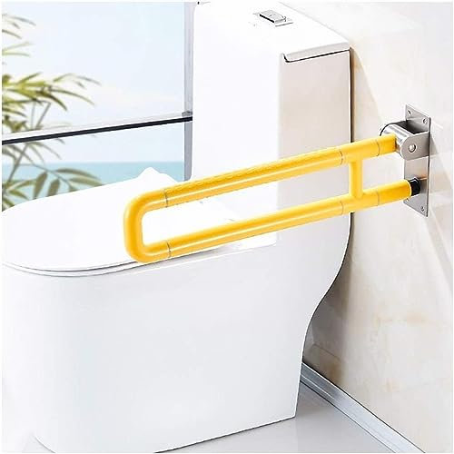 Handlauf Geländer, Stange Klappbare Stange für Badezimmer, Duschhandlauf WC Edelstahl PVC-Geländer Stützgriff für und ältere Menschen in der Toilette