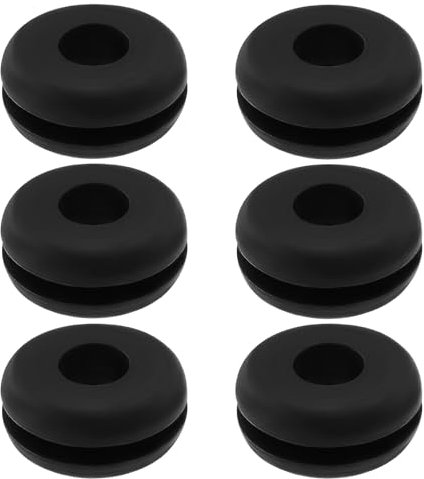 ECSiNG 6PCS Cable Grommets Compatible with Herbert Terry 1227 Anglepoise Lamp Outer Diameter 15mm Inner Diameter 6mm Height 7mm for Protecting Wires