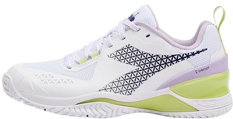 Diadora Blushield Torneo 2 All Ground Tennisschuh für Damen, Weiß/Astral Aura, 40 EU