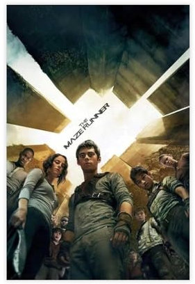 acalur The Maze Runner Filmposter auf Leinwand, Schlafzimmer, Dekoration, Landschaft, Büro, Raumdekoration, Geschenk, 20 x 30 cm