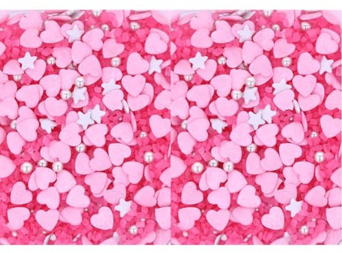 Sprinkles per dolci Light Pink 50g (Confezione da 2)