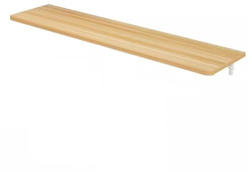RAABYU An der Wand montierter hängender Klapptisch - An der Wand montierter Schreibtisch für zu Hause, schmaler Langer Tisch, Kleiner Hängeschreibtisch, perfekt für da
