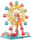 Darryy 3D Puzzle Holz, 3D Holzpuzzle, DIY-Riesenrad, Bastelset aus Holz, Puzzlespiele für Kinder und Erwachsene, Tolles Geschenk für Weihnachten, Neujahr und Geburtstage