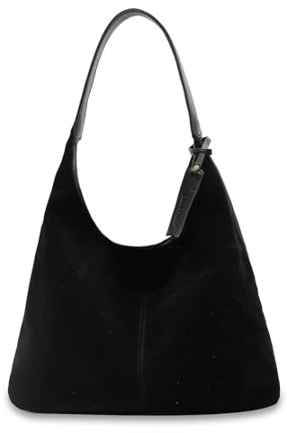 Aucuu Handtasche Damen, Wildleder Hobo Bag, Wildleder Tote Bag Shopper Tasche, Groß Crossbody Vintage Shoulder Tasche, Retro Slouchy Beuteltasche Schultertasche
