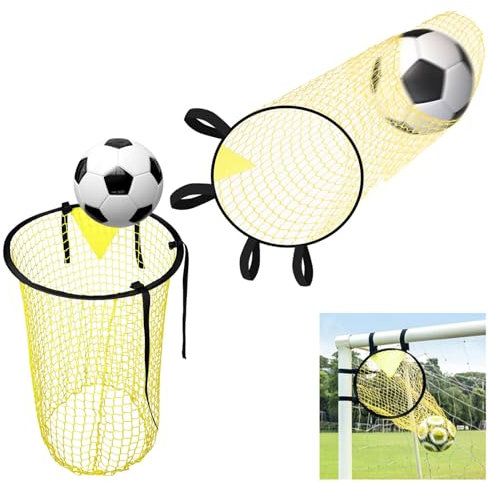 2Pcs Top Bins Football Targets, Goal Target Net, Football Top Corner Net Goals for Practice Your Footwork and Assist You in Becoming a Master of Free Kicks, Heading and Penalty Kicks