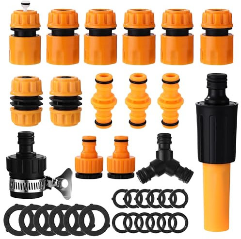 16 Stück für Gardena Kupplung Set , für Gardena Gartenschlauch ,Gartenschlauch Anschluss Schlauchverbinder,Anschluss Schlauchverbinder 1/2 Zoll, Schlauchverbinder Set , für Gardena schlauchverbinder
