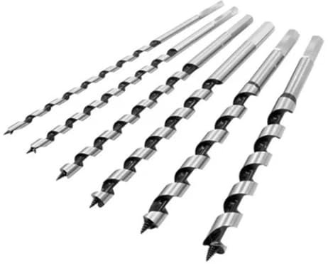 6pcs Auger -Bits Set Holzbohrer Sechskant Shank Verlängerte Holzbearbeitungsloch -Reiswerkzeug