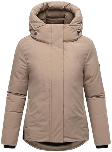 MARIKOO Damen warme Winterjacke mit verstellbarer Kapuze Yeminaa 16 XS-3XL