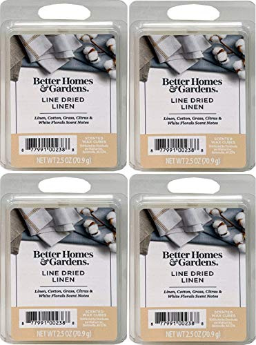 Better Homes and Gardens Line Dried Linen Scented Wax Cubes - 4-Pack