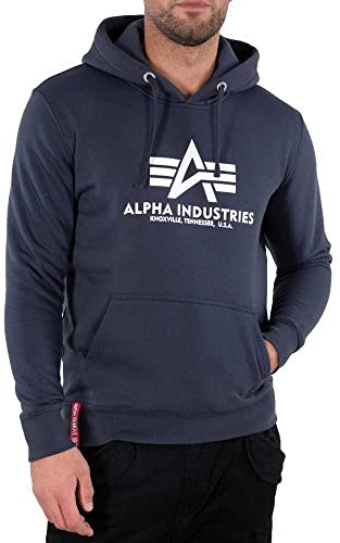 Alpha Industries Basic Hoody Kapuzensweat für Herren Navy