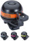 BBB CyclingEasyFitDeluxe Fahrradklinge|Laute Glockefür Mountainbike und Rennrad|Einsetzbar mit Schnellverschluss-System für alle Fahrradlenker, schwarz/orange