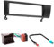 CARAV 11-052-4-7 Façade d'autoradio Car DIN Set for 3 (E90/E91/E92/E93) ; 1 Series (E87/E81/E82/E88); X1 (E84); Z4 (E89) + Adaptateur ISO and Antenna Cable