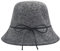 ZLYC Damen Winter Kuppel Wolle Fischerhüte England Stricken Warm Solide Fedora (Bogen Grau),Einheitsgröße
