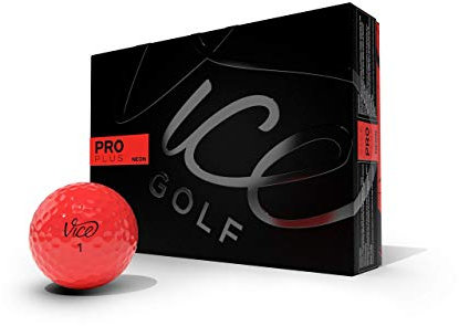 Vice Golf Pro Plus 2020 | 12 Golf Bälle | Eigenschaften: 4-Piece Cast Urethan, maximale Länge, reduzierter Driver Spin | Mehr Farben: Weiß, Neon Lime | Profil: Für fortgeschrittene Golfer