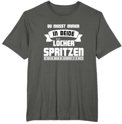Beide Löcher Spritzen Umgang Nasenspray Wichtig T-Shirt