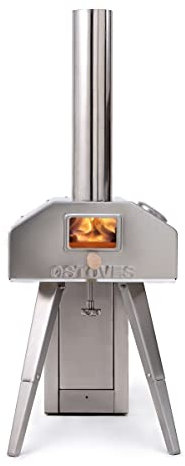 Qubestove: Horno giratorio para pizza y estufa en uno