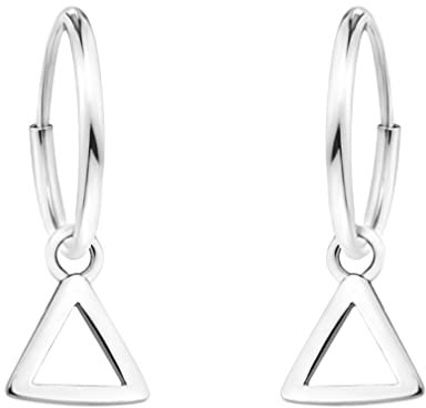 SOFIA MILANI - Damen Ohrringe 925 Silber - Dreieck Ohrhänger - E1249