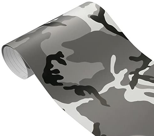 iSpchen Auto Tönungsfolie Camouflage Autofolie Vinyl Sticker Selbstklebend Folie Autoaufkleber Diy Dekofolie Auto Schutzfolie Auto Zubehör Innenraum Karosserie Lackschutzfolie aufkleber,50x200cm